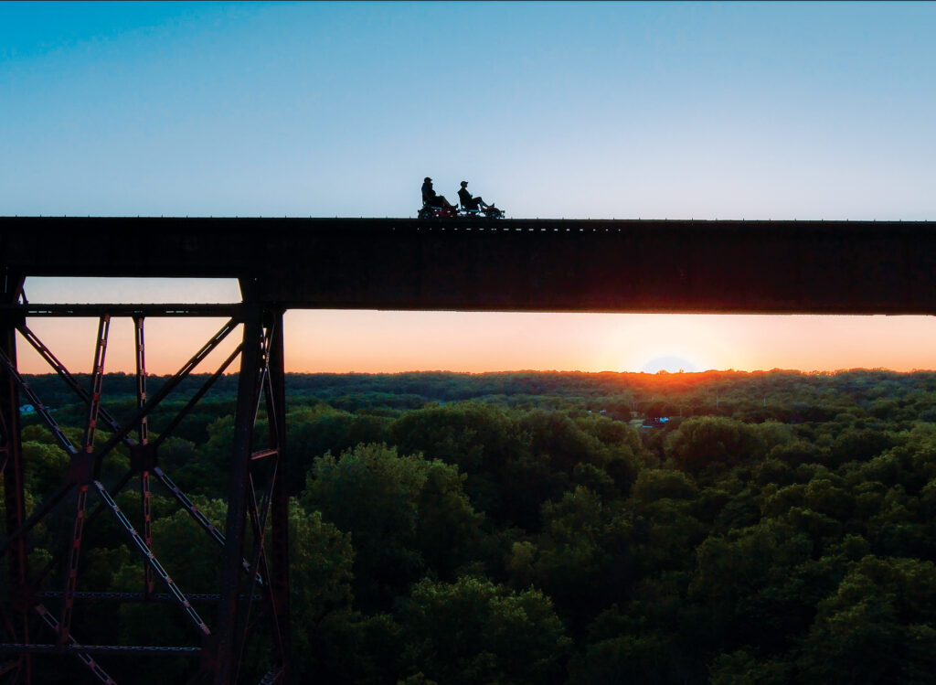 Rail Explorers sunset