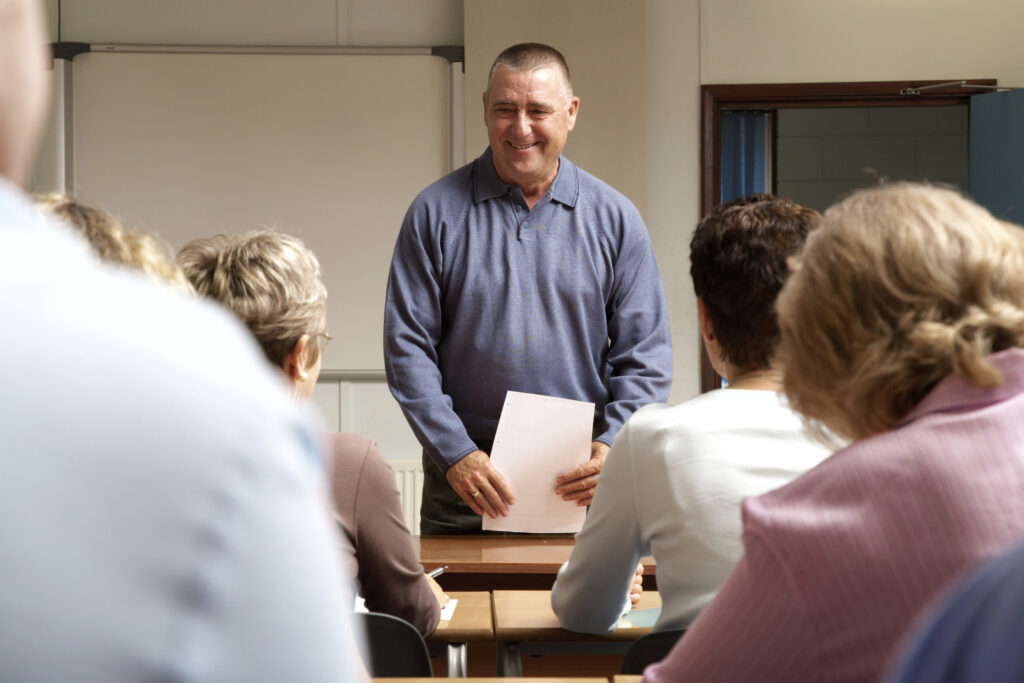 Teaching a class Getty