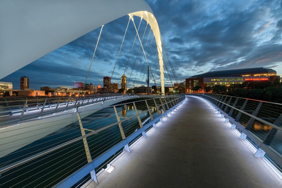 women pedestrian bridge