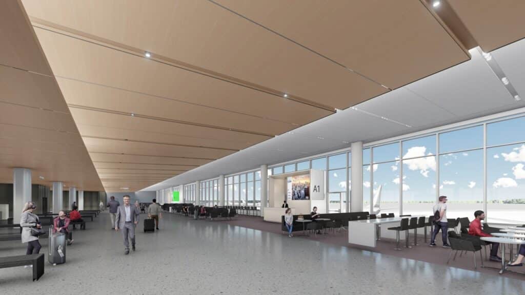 airport concourse rendering