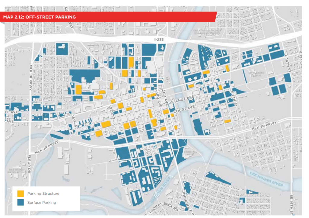 downtown parking map