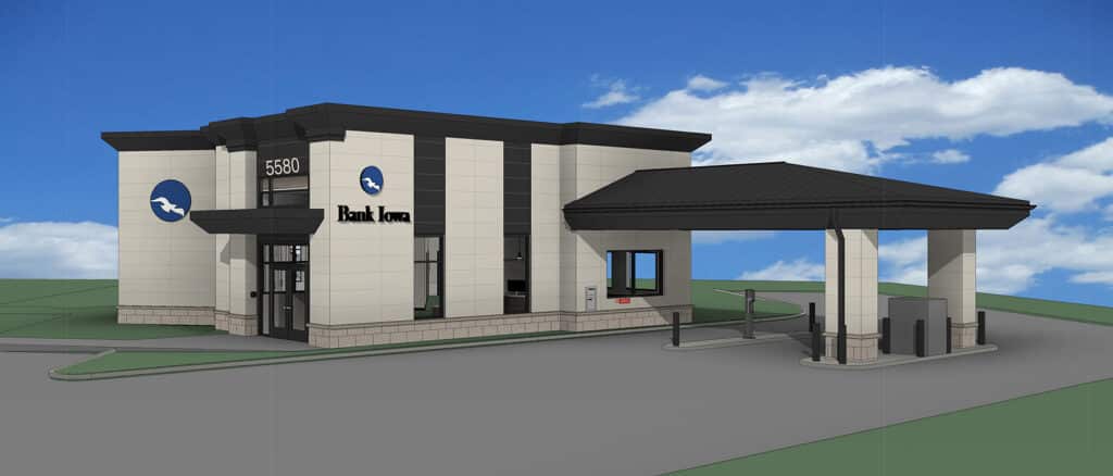 Bank Iowa Johnston rendering