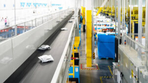 Amazon delivery facility interior