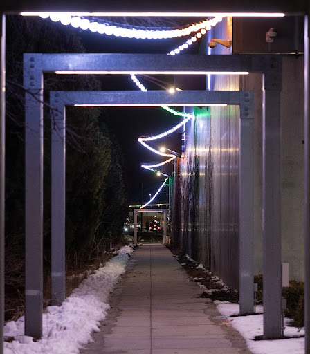 Lighted walking path